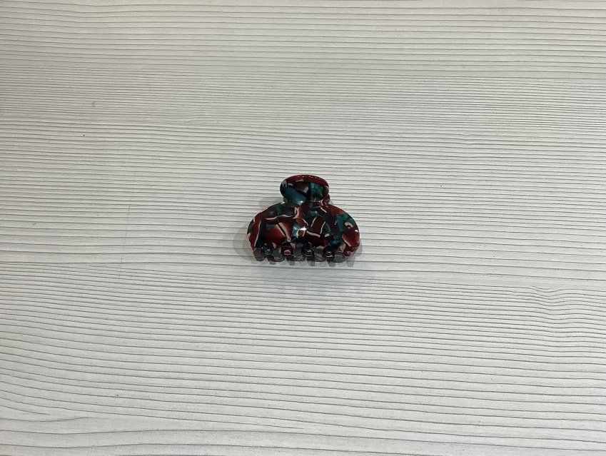 Pinza mediana acetato verde y rojo